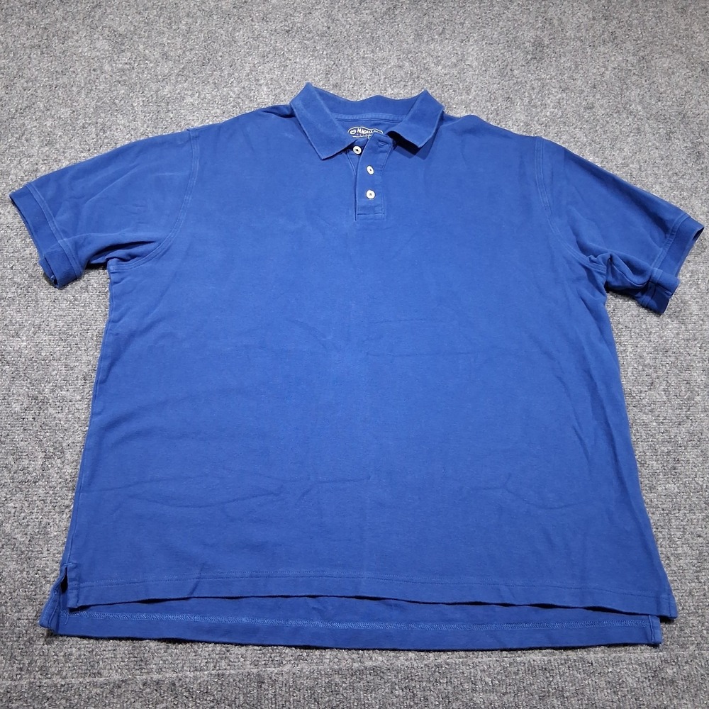 Magellan Polo Shirt Mens Extra Large Blue Short Sleeve Outdoor Casual Cotton Men